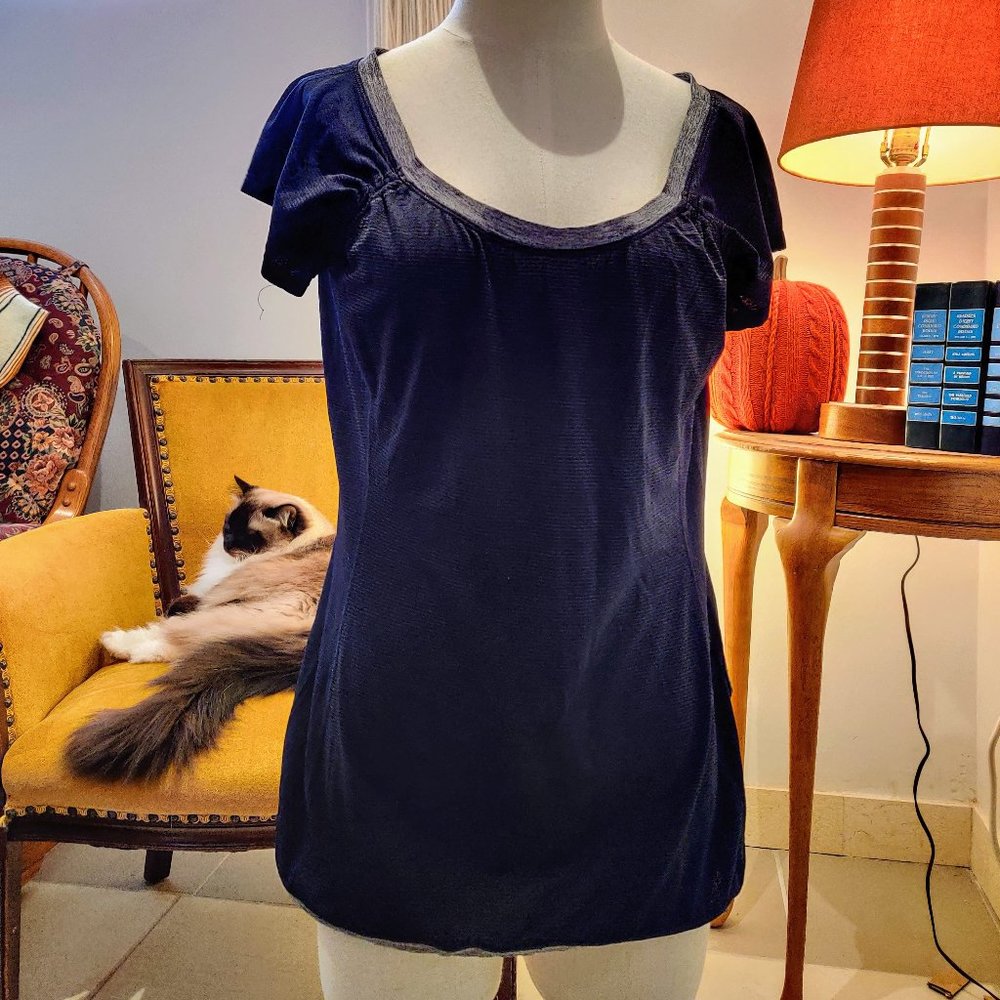 Lululemon Scoop Neck Striped Tee S